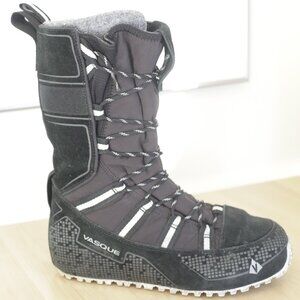 Vasque Lost 40 Black Leather Wool Insulated Waterproof Womens SZ 8M Winter Boots